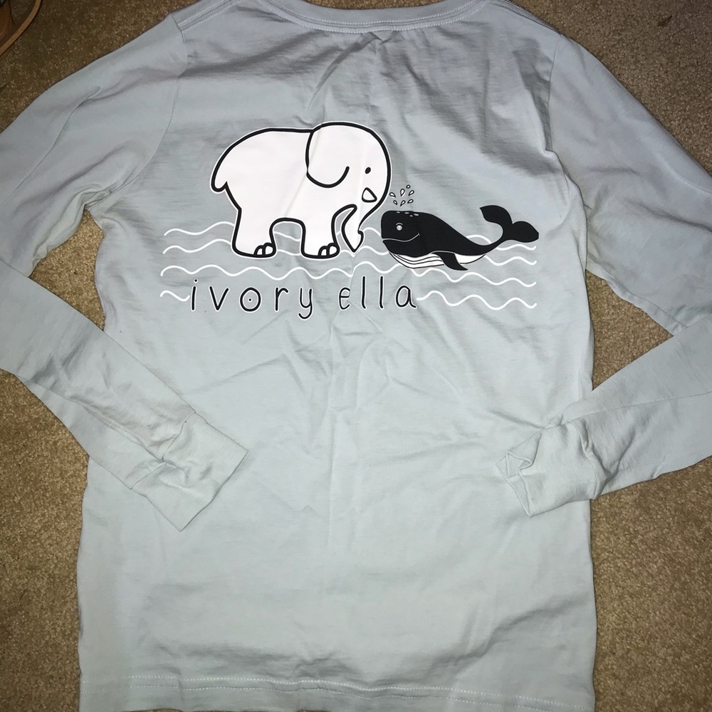 Small Ivory Ella Long Sleeve T-Shirt
